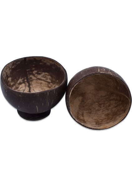 Hindistan Cevizi Kase 2 Adet Coconut Bowl Pürüzsüz Mat Çerezlik Sosluk fiyatları