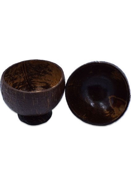 Hindistan Cevizi Kase 2 Adet Coconut Bowl Parlak Çerezlik Sosluk fiyatları