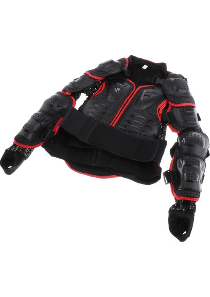 Motosiklet Tam Vücut Ceket Zırh Motocross Yarış Omurga Göğüs Gömleği Dişli Siyah + Kırmızı Xxxl (Yurt Dışından) fiyatları