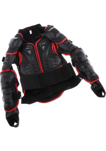 Motosiklet Tam Vücut Ceket Zırh Motocross Yarış Omurga Göğüs Gömleği Dişli Siyah + Kırmızı Xxxl (Yurt Dışından) indirimleri