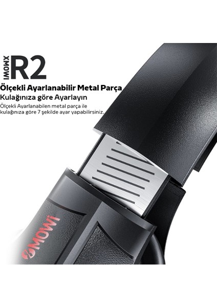 R2 Gaming Mikrofonlu Rgb Oyuncu Kulaklılığı Gurultu Engelleyici Kulaklik AL-34552SIYAH - Kırmızı