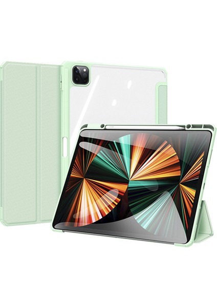 iPad Pro 11 (2018,2020,2021) Kılıf Kalem Bölmeli Toby Series Yeşil