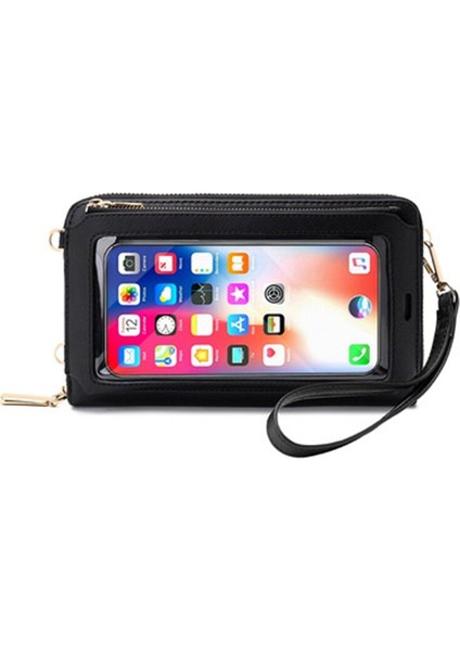 İyi Çanta Dokunmatik Ekranlı Telefon Çantası Crossbody Çanta Kadın Rfıd Çok Fonksiyonlu Omuz Cüzdanı Mini Kadın Çantası Mobil Cüzdan Kart Sahibinin Yeni (Yurt Dışından)