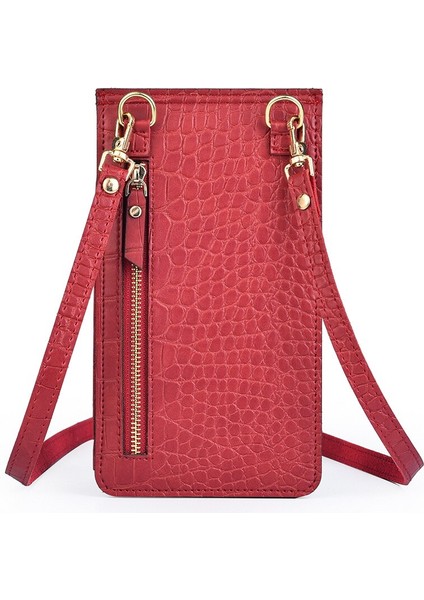 Cüzdan Kadın Timsah Desen Mini Telefon Çantası Kredi Kartı Sahibi Bayan Omuz Çantası Küçük Crossbody Çanta Kadın Cüzdan Poşet (Yurt Dışından) fırsatları