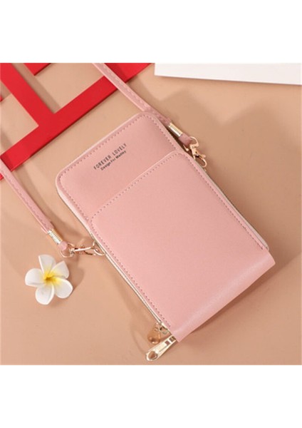 İyi Çanta Moda Dokunmatik Ekran Omuz Cep Telefonu Çantası Mini Crossbody Çanta Kadınlar Içın Deri Cep Cüzdan Çantalar Çanta (Yurt Dışından)