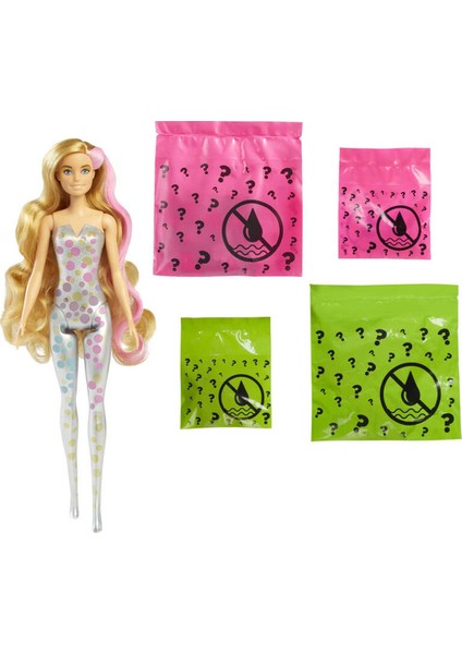 Color Reveal Renk Değiştiren Sürpriz Barbie Parti Serisi - Seri 4 GWC58 fırsatları