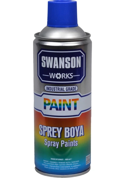 Swanson Works Sprey Boya Siyah 400 ml 24 Adet