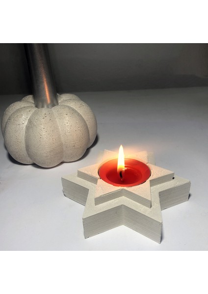 Beton Yıldız Tealight Mumluk fırsatları