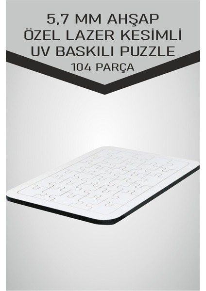 104 Parça Ahşap Puzzle Kara ve Hava Araçları modelleri