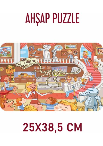 Müzeyi Geziyoruz 104 Parça Ahşap Puzzle