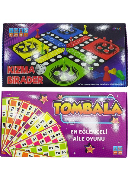 Tombala ve Kızma Birader Kutu Oyun Seti