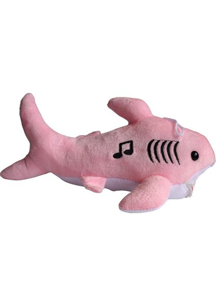 Müzikli Peluş Köpek Balığı Baby Sharky 30 Cm. - Pembe