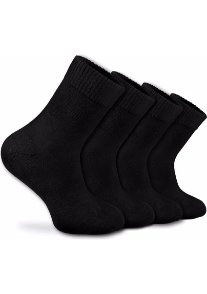 Nova Socks Erkek 4'lü Bambu Lastiksiz Sıkmayan Extra Rahat Şeker Çorabı / Çorap