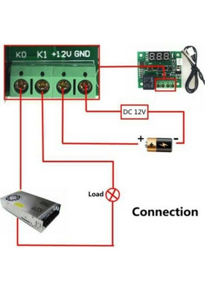 Çınar Hobi W1209 Dijital Termostat 12V Akvaryum Kuluçka Buzdolabı Arı Kovanı Termostatı