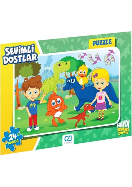 Ca Games Sevimli Dostlar 24 Parça Frame PUZZLE-5121 (Ca Games)