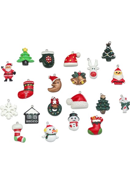 20 Adet Noel Kolye Boncuğu El Yapımı Takı Için (Yurt Dışından) fiyatları