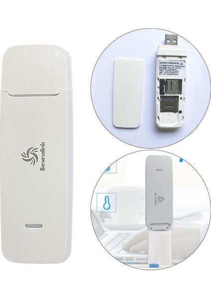 4g Lte Wifi Hotspot Kablosuz USB Dongle Mobil Geniş Bant Modem Sopa Kartı (Yurt Dışından)