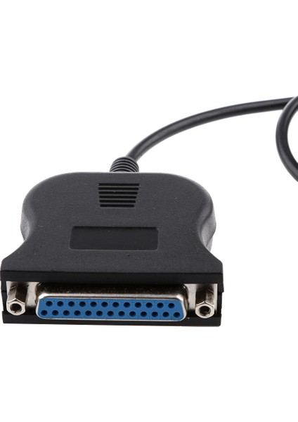 Siyah Kablo USB 25 Pin Paralel Yazıcı Kablosu Adaptörü Dönüştürücü (Yurt Dışından)