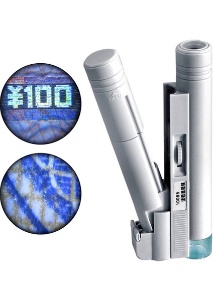 El Taşınabilir 100X Yakınlaştırma Çıft Tüp LED Işık Mikroskop Büyüteç Büyüteç Aa Pil Laboratuar Çalışması Hobileri Toplayıcılar Içın (Yurt Dışından)