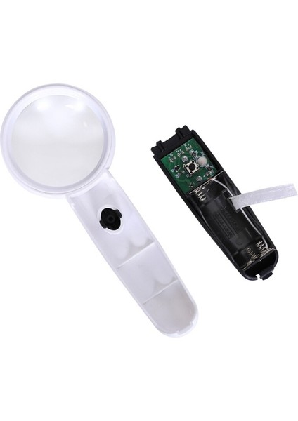 Taşınabilir 11X El Büyüteç Işıklı Saplı Büyüteç 2 LED ile Okuma Tanımlama Içın 1 Ultraviyole Lamba (Yurt Dışından) indirimleri