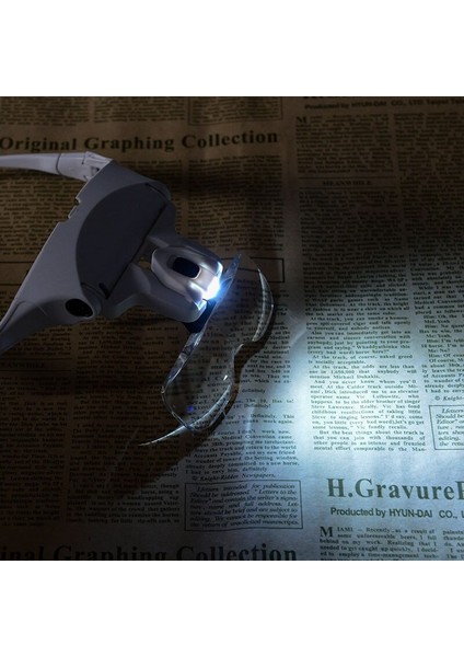LED Işıklı Kafa Bandı Büyüteç Değıştirilebilir 5 Lensli Kask Büyüteç Üçüncü El Onarım Okuma Büyüteç Büyüteç (Yurt Dışından) indirimleri