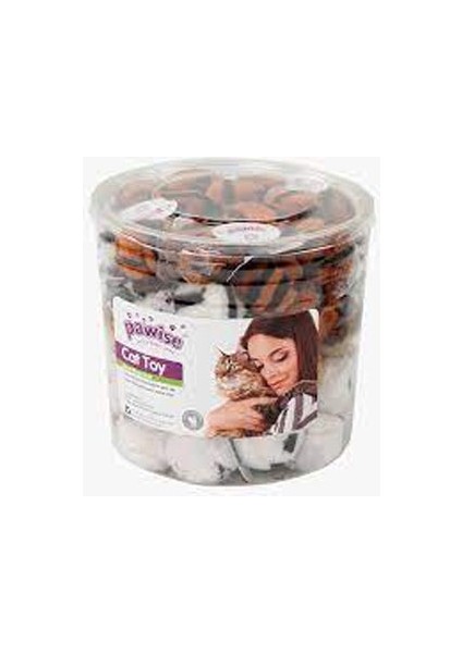 Desenli Top Kedi Oyuncağı 60'lı