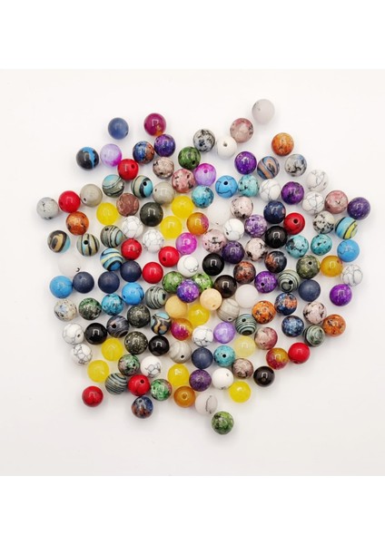 Karışık Doğal Taş 8 mm 100 Adet