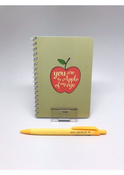 Post-Book Spiralli A6 80 Yp. Kareli Not Defteri + Gıpta Pastel X-07 Uçlu Kalem