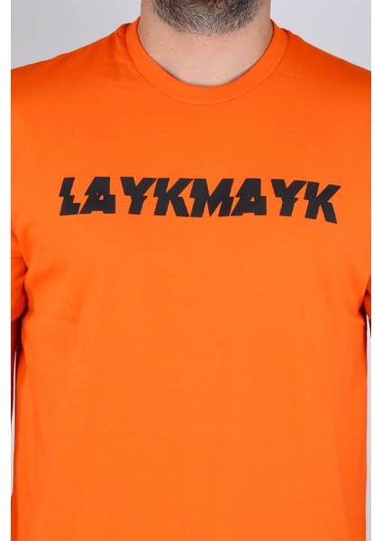 Layk Mayk Kabartma Baskılı Erkek T-Shirt Relaxed Fit - fiyatları