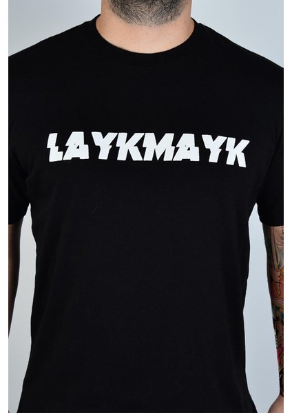 Layk Mayk Kabartma Baskılı Erkek T-Shirt Relaxed Fit - fiyatları