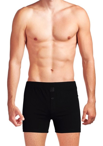 Organik Pamuk Erkek Boxer Siyah Renk