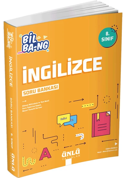 Ünlü Yayınları 8. Sınıf Bil Bang Ingilizce Soru Bankası