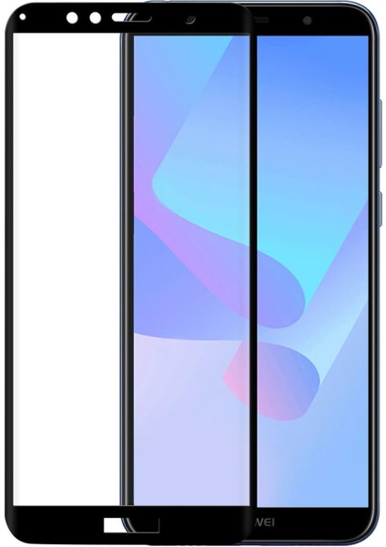 Huawei Y6 2018 Ekran Koruyucu 9d Tam Kaplama Şeffaf