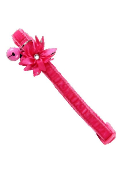 Çiçekli Kedi Boyun Tasması Pembe