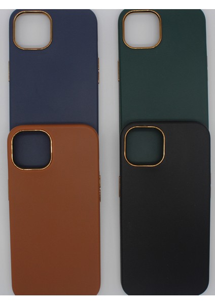 Apple iPhone 13 Uyumlu Darbe Emici Deri Telefon Kılıfı - Taba fiyatları