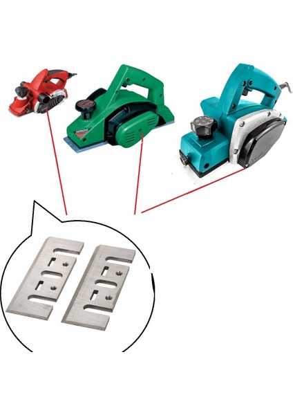 Planya Rende Makinası Için Bıçak Elektrikli Rende Makina Kesici Takım Bıçağı 2li Set fiyatları