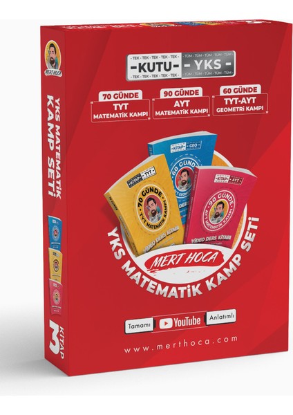 YKS Matematik Kamp Seti Tek Kutu-3 Kitap-Tüm Matematik