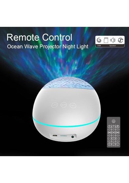 Şanslı Taş Okyanus Projeksiyon Işık LED Atmosfer Işık Beyaz modelleri