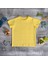 Organik Erkek Çocuk Kısa Kollu T-Shirt - Sarı 3