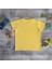 Organik Erkek Çocuk Kısa Kollu T-Shirt - Sarı 4