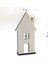 Yılbaşı Süsleri Ahşap Mdf Ev (6 Adet) Beyaz - 41009 3