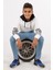 Ekru Renk Baskılı Erkek Çocuk Kapüşonlu Sweatshirt 5