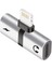 İP-505 iPhone Uyumlu Lightning 2in1 Şarj Kulaklık Dönüştürücü Adaptör Şarj Çoğaltıcı Splitter 1