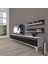 Eko 4 Mdf Std Silver Tv Ünitesi Tv Sehpası Beyaz Siyah 1