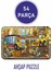 54 Parça Ahşap Puzzle Iş Makineleri ve Çalışanlar 1