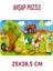 Çiftçi ve Sevimli Çiftlik Hayvanları 104 Parça Ahşap Puzzle 2
