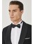 ALTINYILDIZ CLASSICS Erkek Siyah Slim Fit Dar Kesim Mono Yaka Balıksırtı Desenli Smokin Damatlık 3