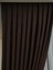 Kahverengi Düz Renk Pileli Keten Fon Perde, Normal Pile, Tek Kanat 50 x 270 cm 3