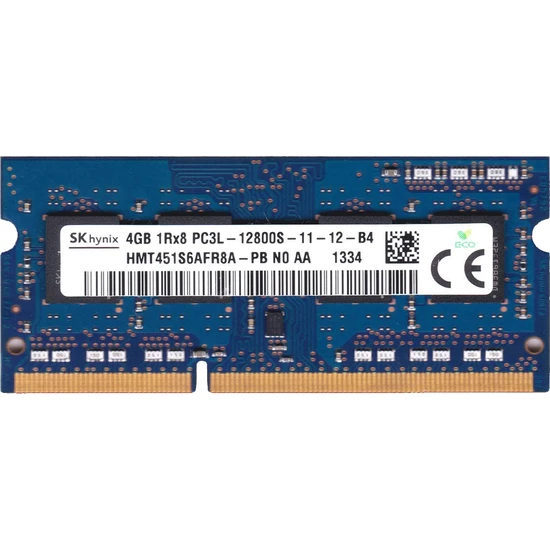Sk Hynix HMT451S6AFR8A-PB 4gb 1rx8 PC3L-12800S-11-12-B4 1600MHZ 1.35V DDR3L Notebook Ram