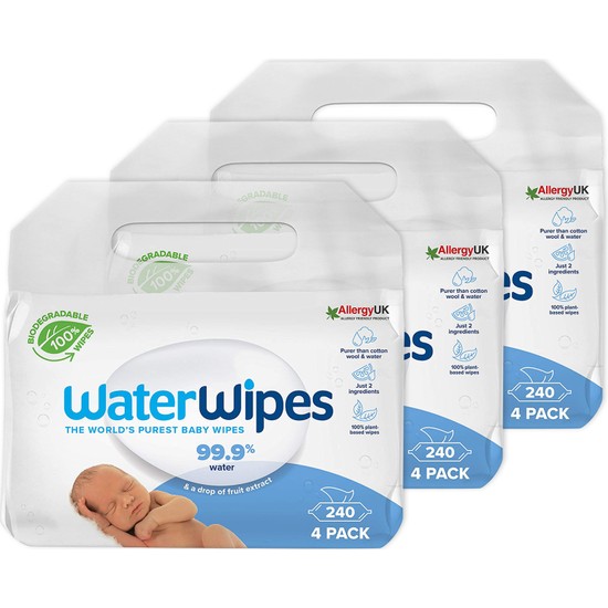 Waterwipes Yeni Biodegradable Original Baby Wipes (12X60 - 720 Yaprak)
